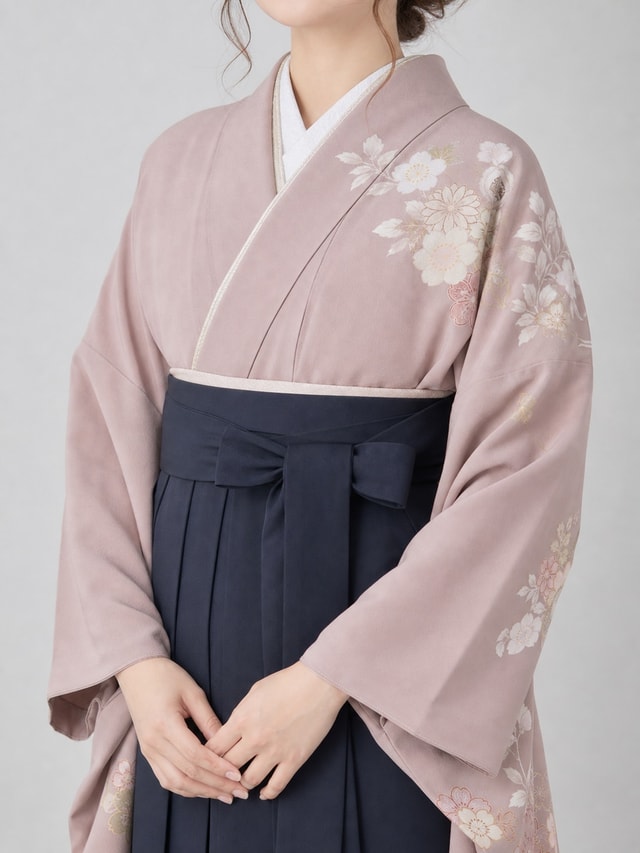 袴の着付け例